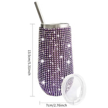 Load image into Gallery viewer, 6oz Sparkling Rhinestone Studded Wine Tumbler (Copy)