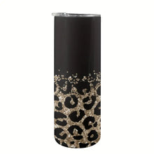 Load image into Gallery viewer, Leopard Print Tumbler with Lid and Straw