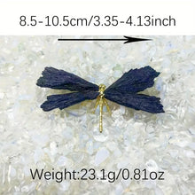 Load image into Gallery viewer, Natural Black Tourmaline Dragonfly Mini Decor