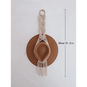 Boho Tassel Hanging Woven Hat Rack - 1, 2 & 3 Layers