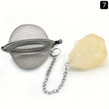 Load image into Gallery viewer, Tea Filter with Crystal Energy Stone Tea Strainers