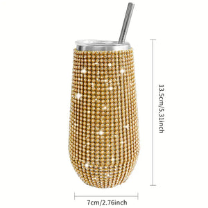 6oz Sparkling Rhinestone Studded Wine Tumbler (Copy)