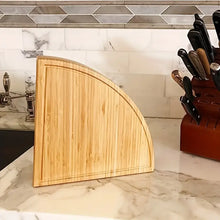 Load image into Gallery viewer, Bamboo Cheese Board With Cheese Knife Set