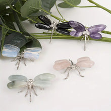 Load image into Gallery viewer, Natural Crystal Dragonfly Figurine