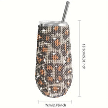 Load image into Gallery viewer, 6oz Sparkling Rhinestone Studded Wine Tumbler (Copy)