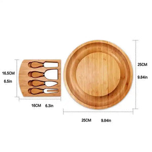 Bamboo Cheese Board Set