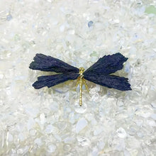 Load image into Gallery viewer, Natural Black Tourmaline Dragonfly Mini Decor