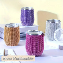 Load image into Gallery viewer, 12oz Sparkling Rhinestone Studded Wine Tumbler