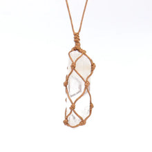 Load image into Gallery viewer, Natural Stone Macrame Necklace