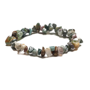 Natural Crystal Bracelets Crystal Chip Stretch Bracelet