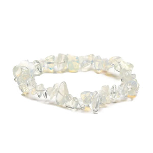 Natural Crystal Bracelets Crystal Chip Stretch Bracelet