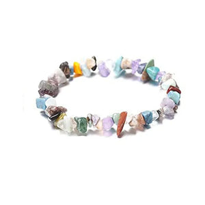 Natural Crystal Bracelets Crystal Chip Stretch Bracelet