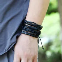 Leather Adjustable Bangles