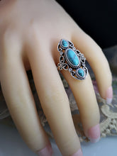 Load image into Gallery viewer, Turquoise or Lapis Lazuli Ring