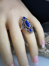 Load image into Gallery viewer, Turquoise or Lapis Lazuli Ring