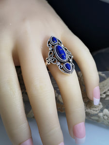 Turquoise or Lapis Lazuli Ring