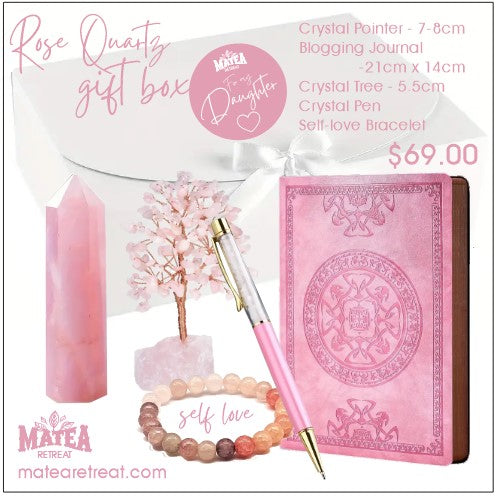 The Ash Rose Quartz Journaling Gift Box