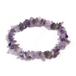 Natural Crystal Bracelets Crystal Chip Stretch Bracelet