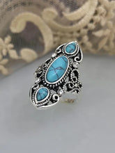 Load image into Gallery viewer, Turquoise or Lapis Lazuli Ring