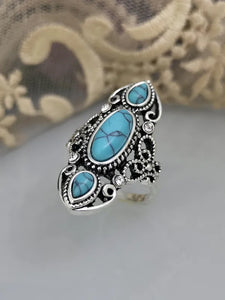 Turquoise or Lapis Lazuli Ring