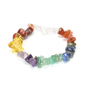 Natural Crystal Bracelets Crystal Chip Stretch Bracelet