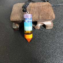 Load image into Gallery viewer, Gemstone Chakra Point Necklace