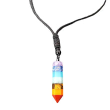 Load image into Gallery viewer, Gemstone Chakra Point Necklace