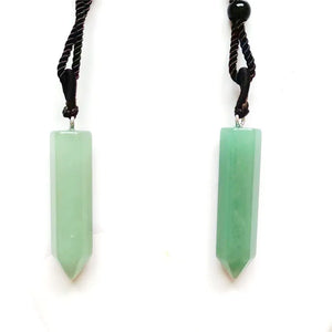 Gemstone Crystal Point Necklace