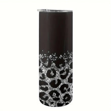 Load image into Gallery viewer, Leopard Print Tumbler with Lid and Straw