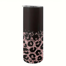 Load image into Gallery viewer, Leopard Print Tumbler with Lid and Straw