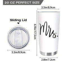 Load image into Gallery viewer, Mr. Mrs. Insulated Stainless Steel Tumbler with Lid