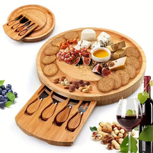 Load image into Gallery viewer, Bamboo Cheese Board Set