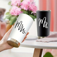 Load image into Gallery viewer, Mr. Mrs. Insulated Stainless Steel Tumbler with Lid