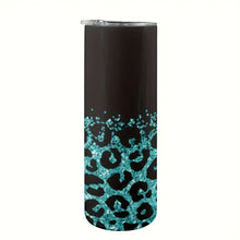 Load image into Gallery viewer, Leopard Print Tumbler with Lid and Straw