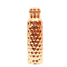 Load image into Gallery viewer, Diamond Design Pure Copper Bottle - 950ML