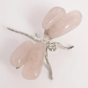 Natural Crystal Dragonfly Figurine