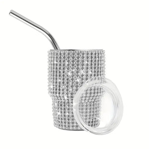 3oz Mini Wine Tumbler with Rhinestone