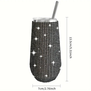 6oz Sparkling Rhinestone Studded Wine Tumbler (Copy)