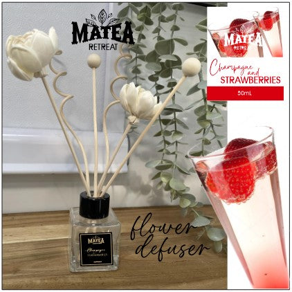 50ml Flower Defuser - Strawberries & Champagne