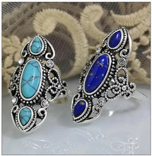 Load image into Gallery viewer, Turquoise or Lapis Lazuli Ring