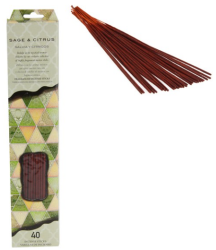 Large Sage & Citrus Incense Pack with 40 Sticks