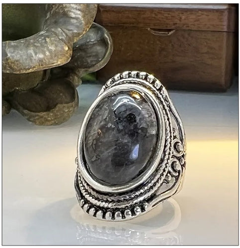 Labradorite Silver Ring