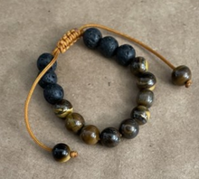 Load image into Gallery viewer, Natural Stone&amp; Lava Stone Rope Twist Unisex Bracelet